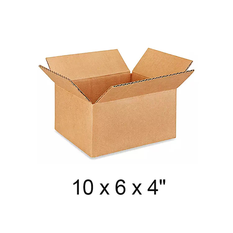 10 X 6 X 4" Lightweight 32 ECT Corrugated Boxes