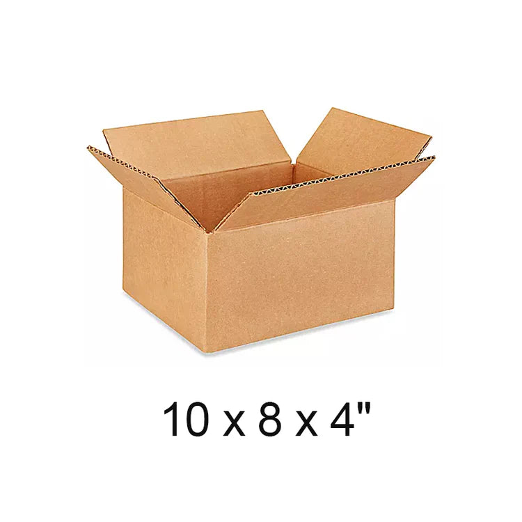 10 X 8 X 4" Lightweight 32 ECT Corrugated Boxes