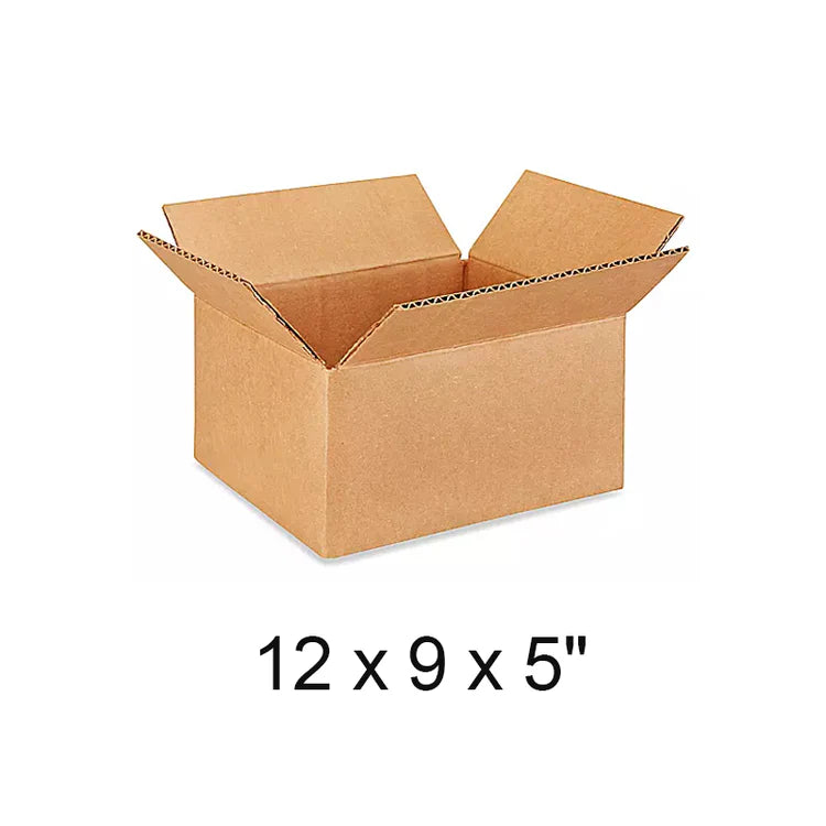 12 X 9 X 5" Lightweight 32 ECT Corrugated Boxes