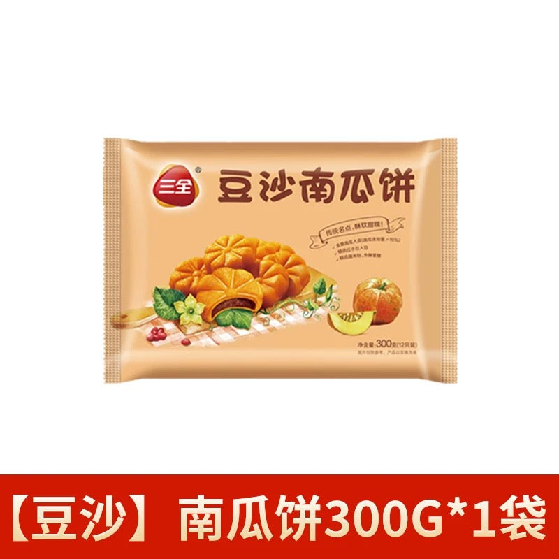 Sanquan Red Bean Paste Pumpkin Pie 300g