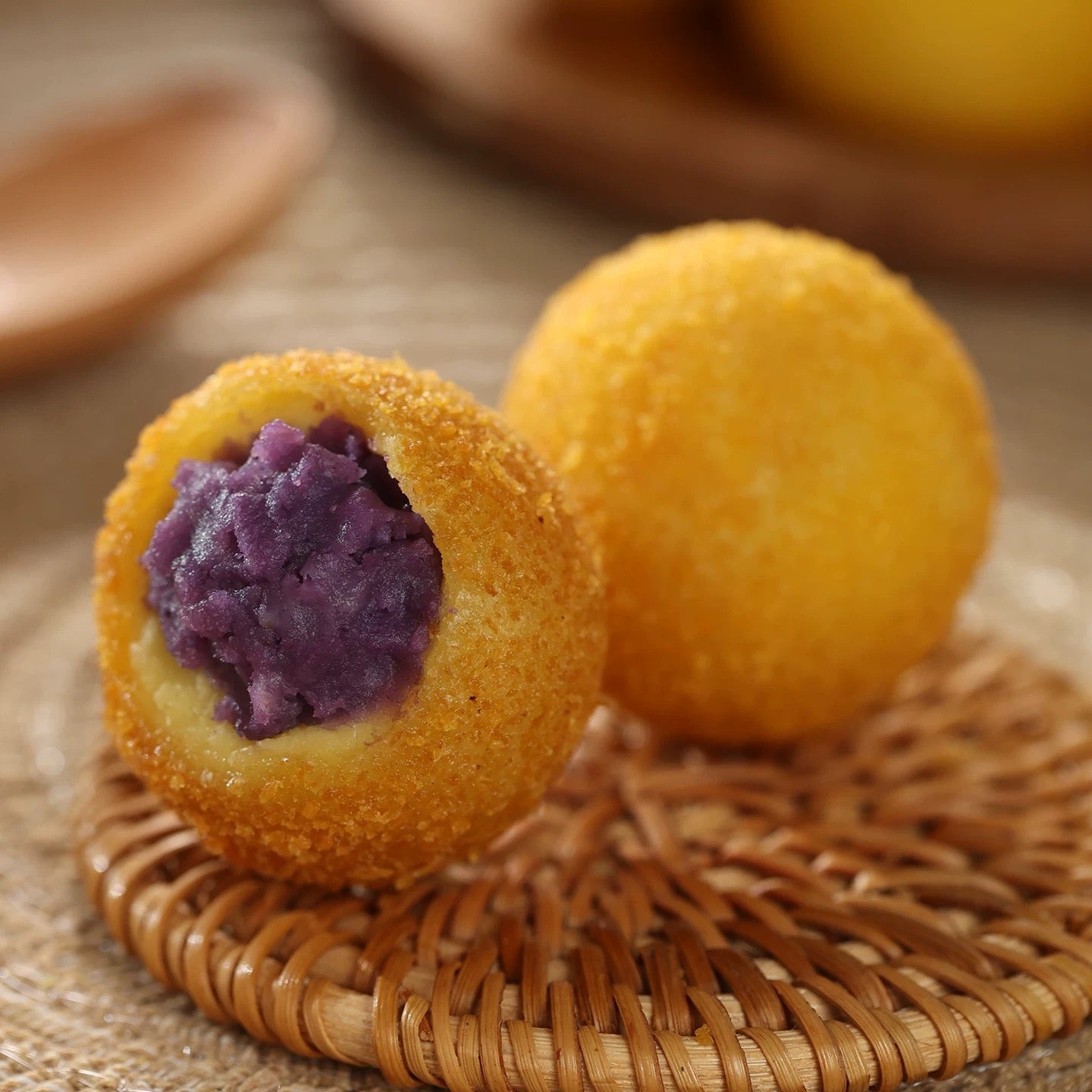 Sanquan Taro and Sweet Potato Balls