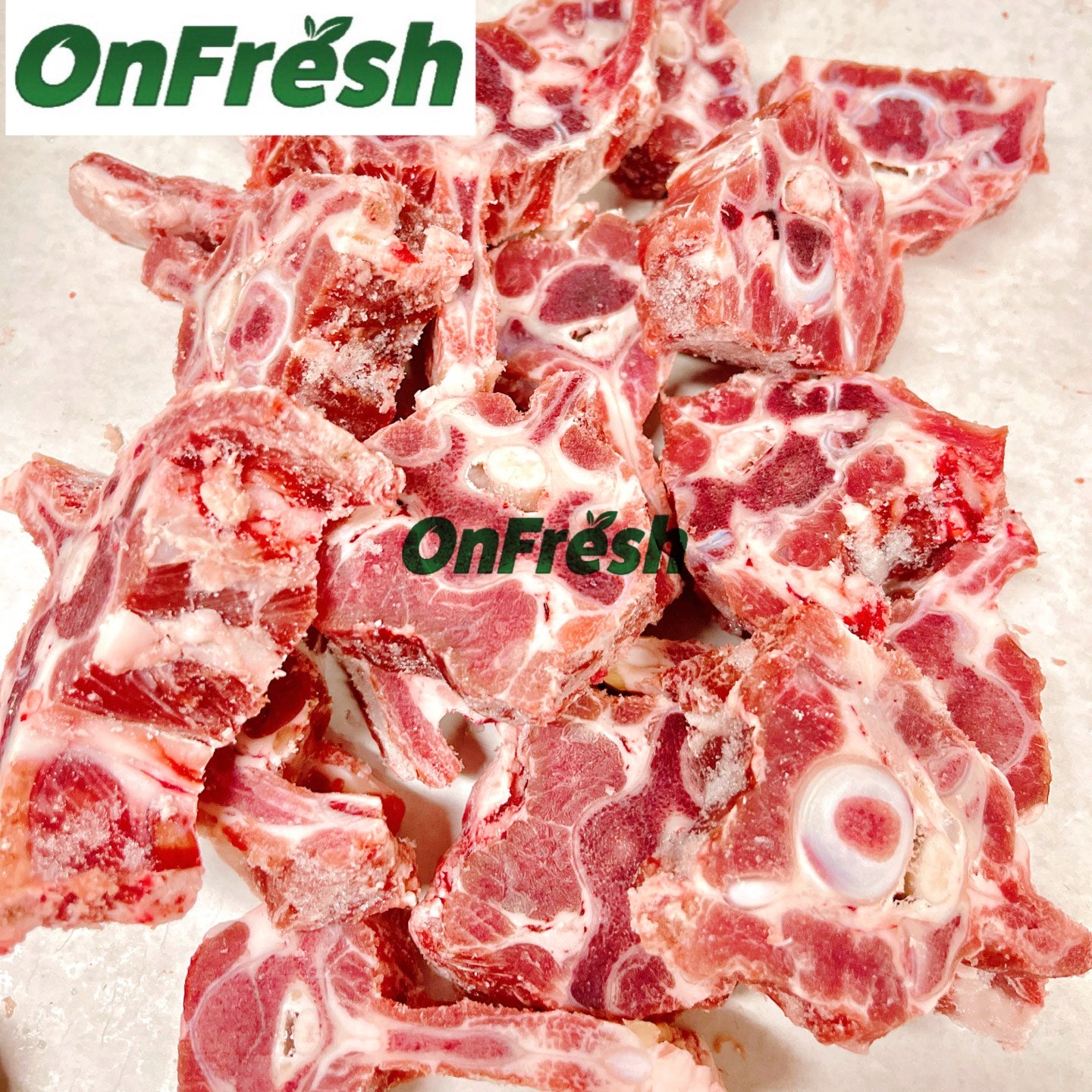 Onfresh 羔羊羊颈骨 羊蝎子 4磅