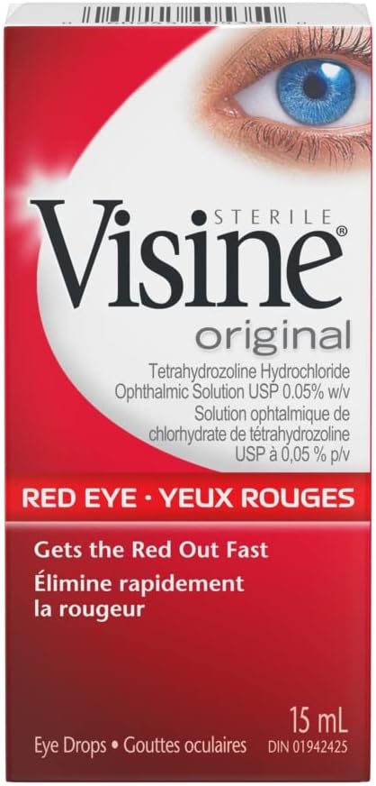 Visine Original Eye Drops Redness Reliever 15mL