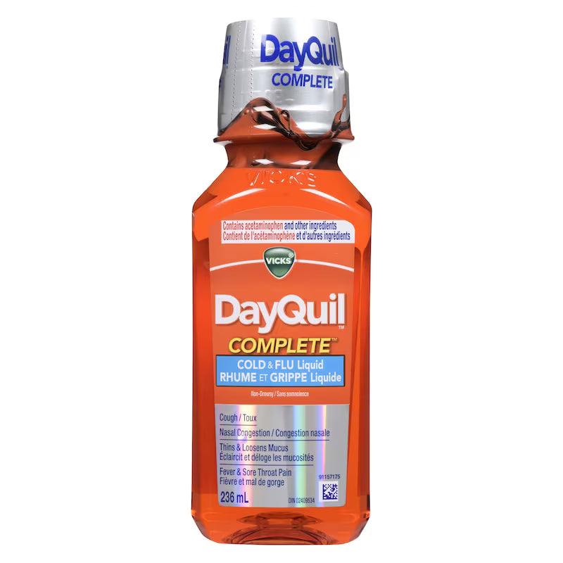 VICKS DayQuil/NyQuil Cold & Flu Relief Liquid 236ml/bottle