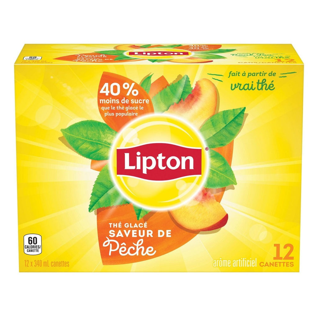 LIPTON PEACH ICED TEA 12X340ML