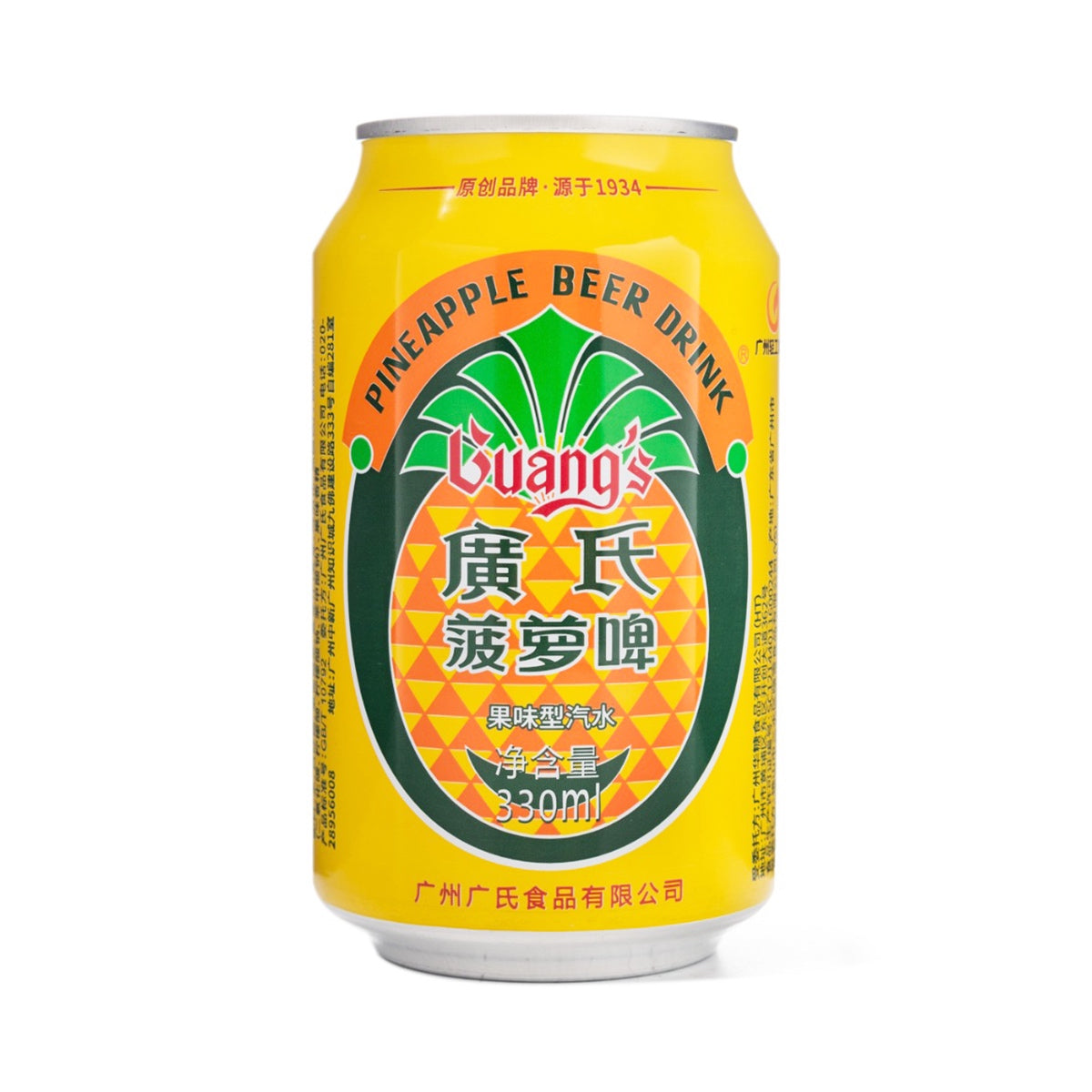 广式菠萝啤酒24瓶