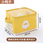 Desktop storage for household cosmetics, snacks, and sundries, made of fabric