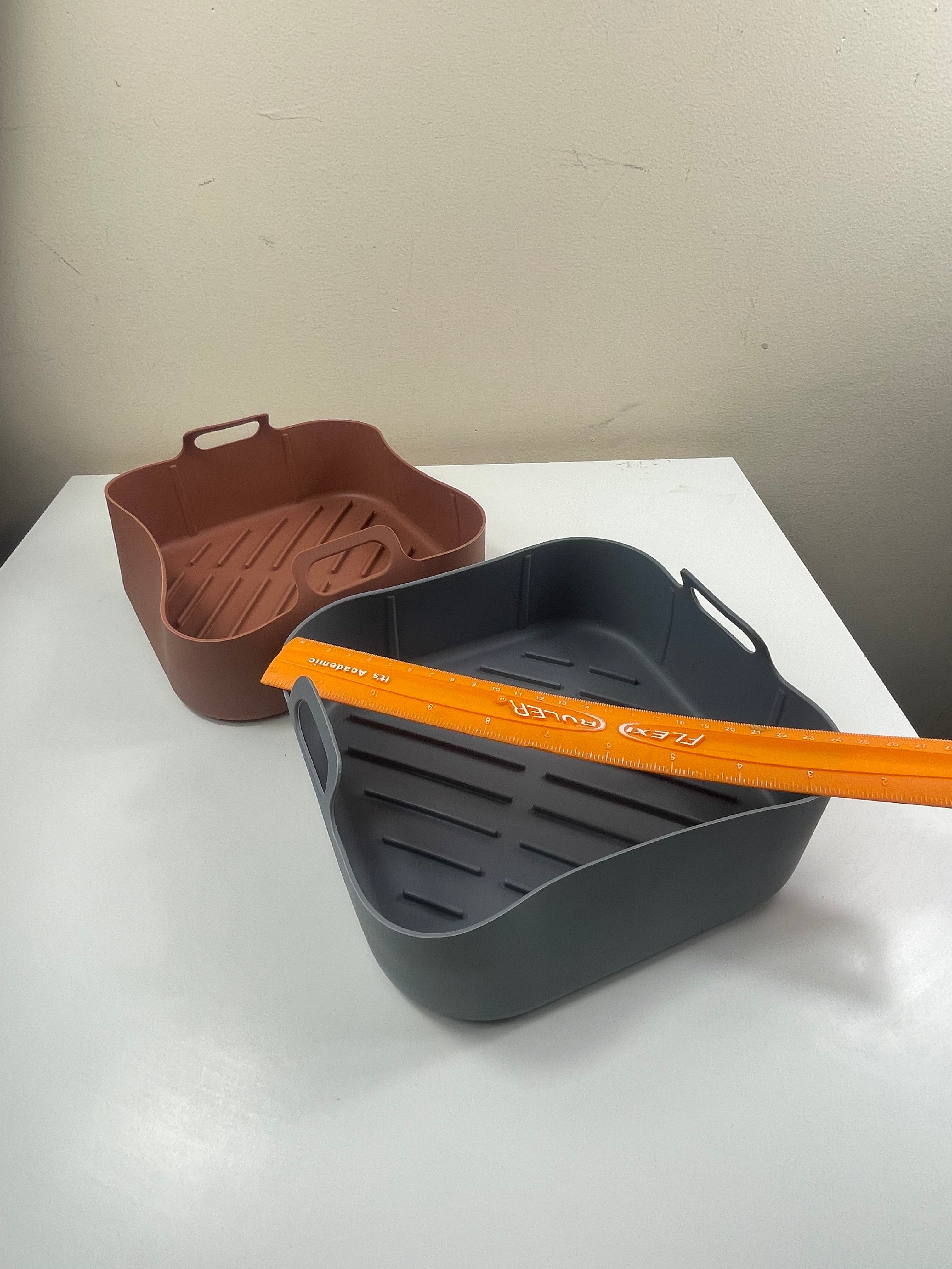 Air Fryer Silicone Mats x 2 (Thick Food-Grade Silicone Material)
