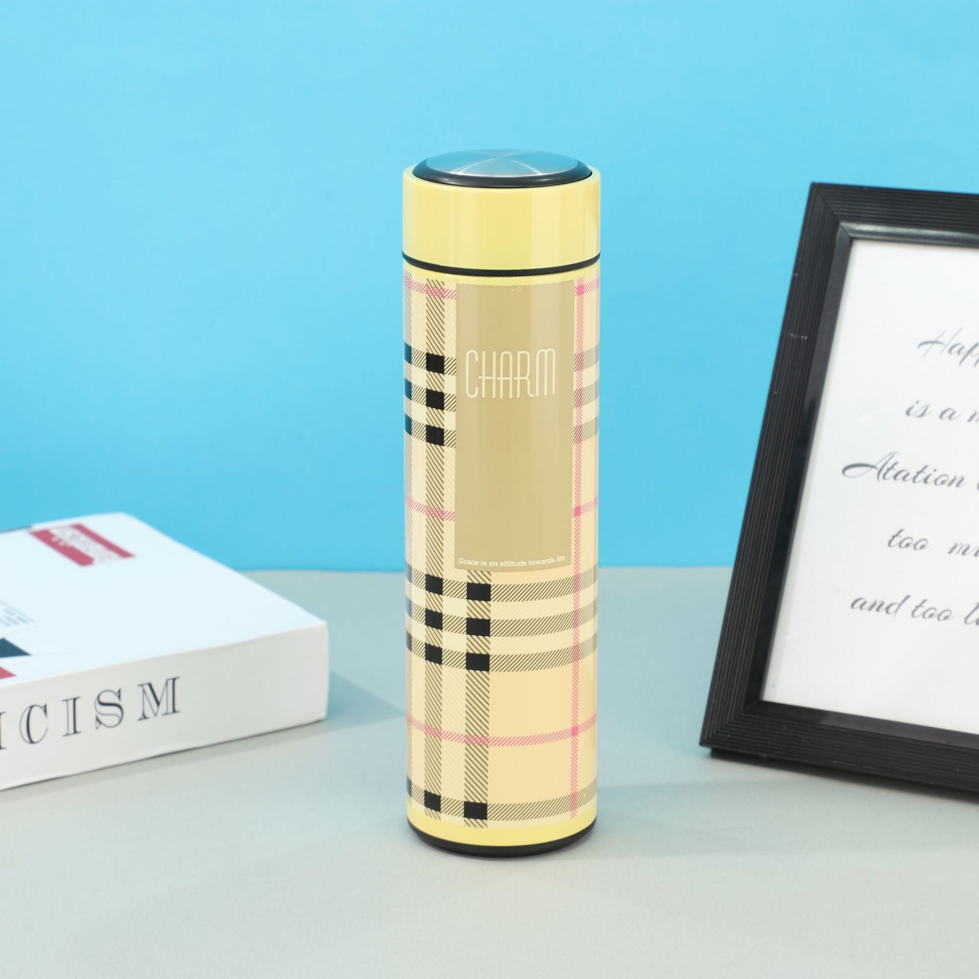 Plaid Business Insulated Tea Infuser Bottle 650ml