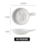 陶瓷兔调味碟