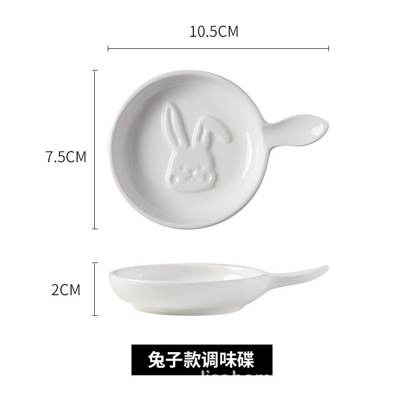 陶瓷兔调味碟
