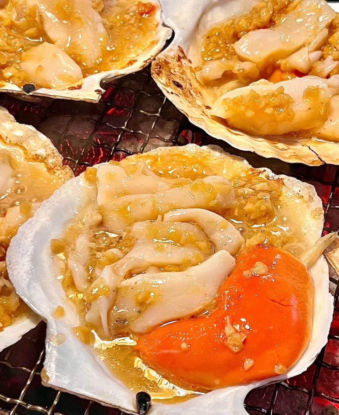 Scallops with plump meat (10 per pack)