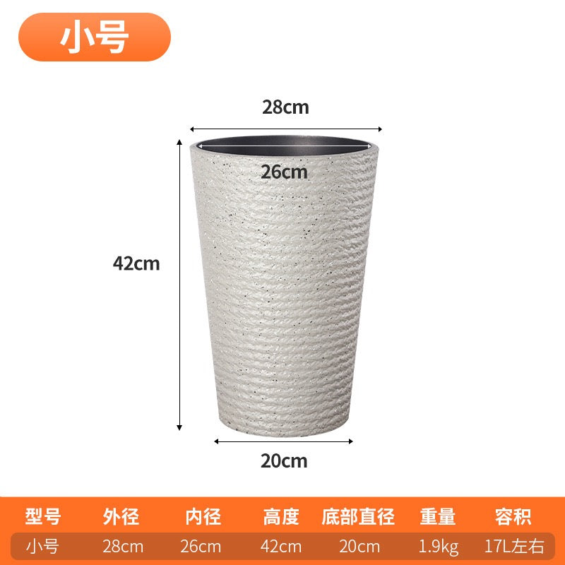 Large Tall Nordic Style Ceramic-Look Flower Pot 28cm*42cm