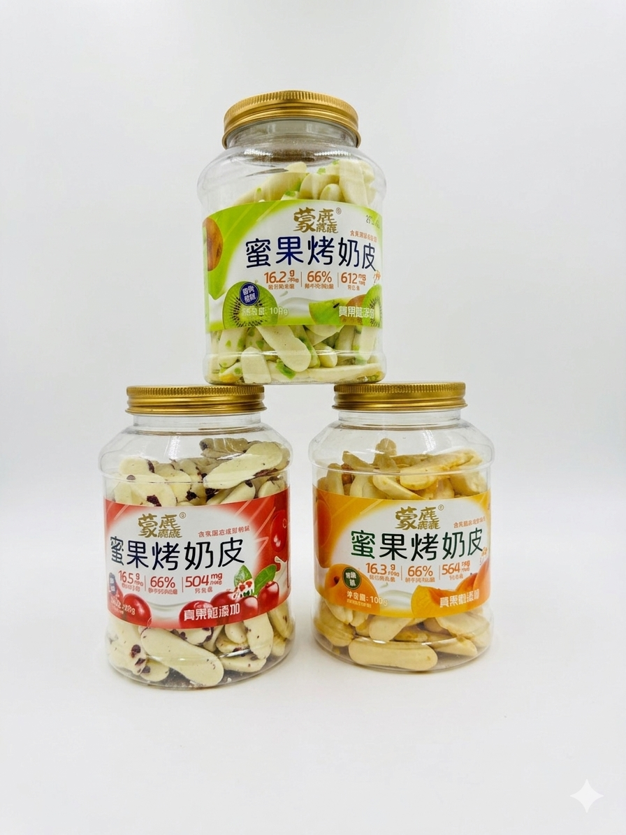 蒙鹿蜜果烤奶皮 108g 三口味可选