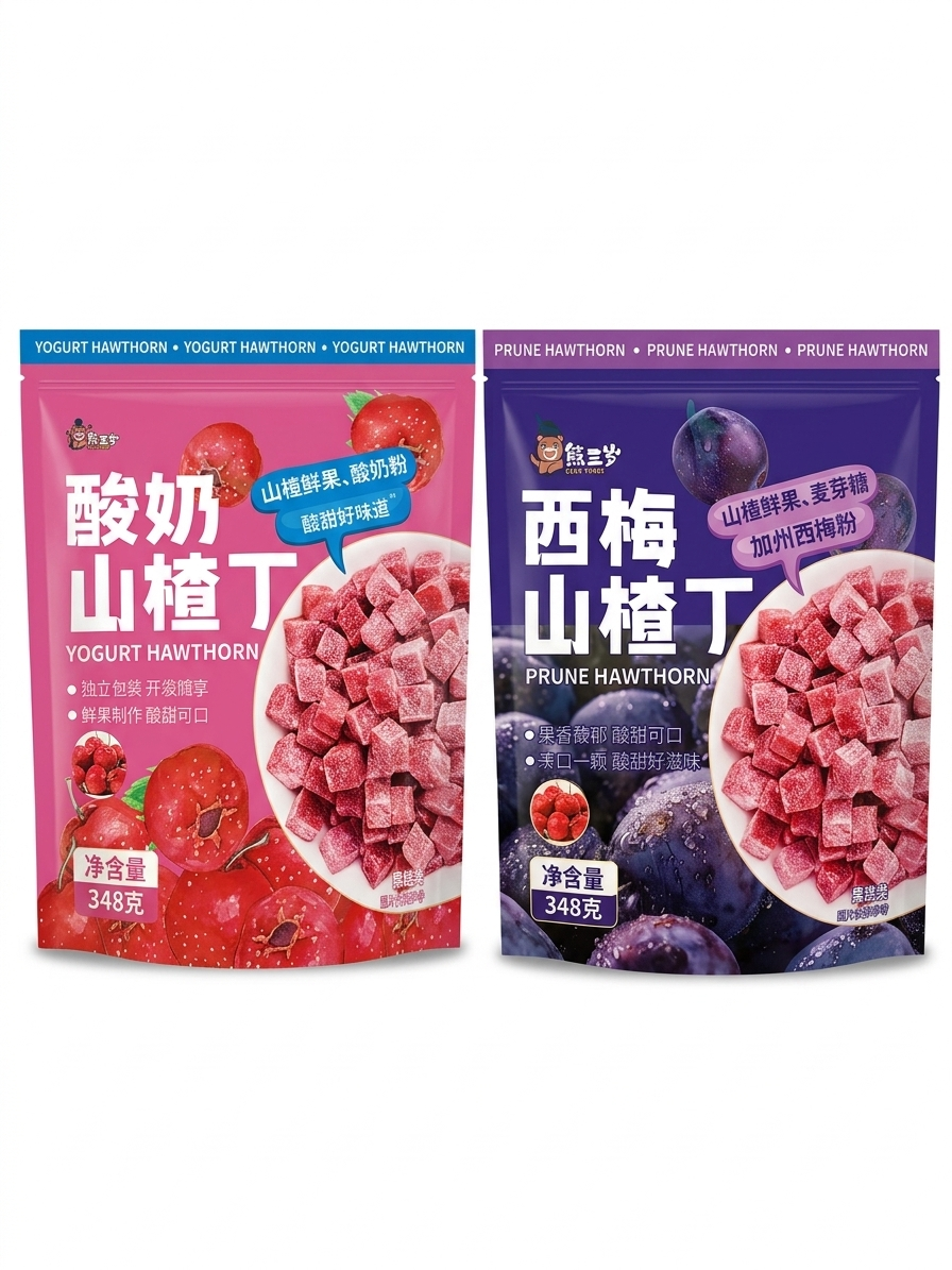 山楂丁 348g 酸奶·西梅 两口味可选