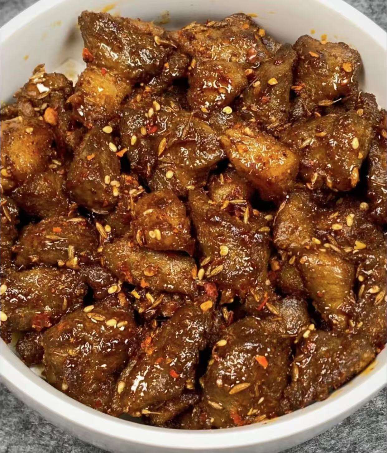冰鲜无骨羊肩肉切粒 烧烤/炖煮 2.5磅