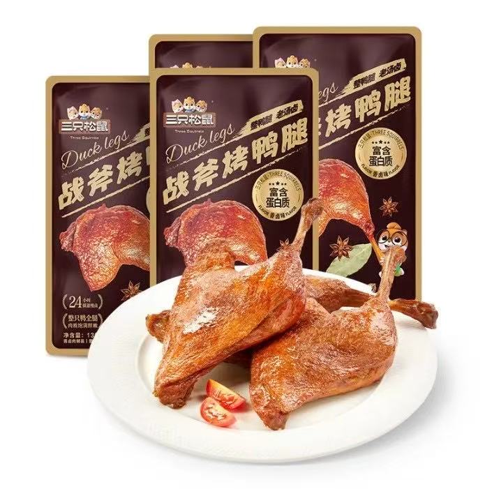 三只松鼠战斧鸭腿 130g 卦香入味