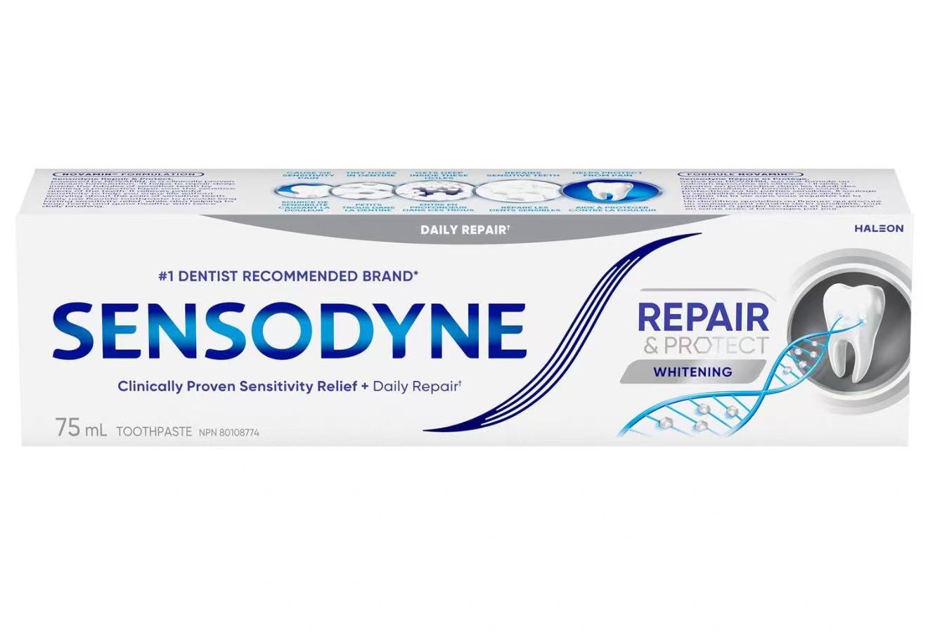 Sensodyne 舒适达 Repair & Protect Whitening 75ml ×3盒 加拿大版