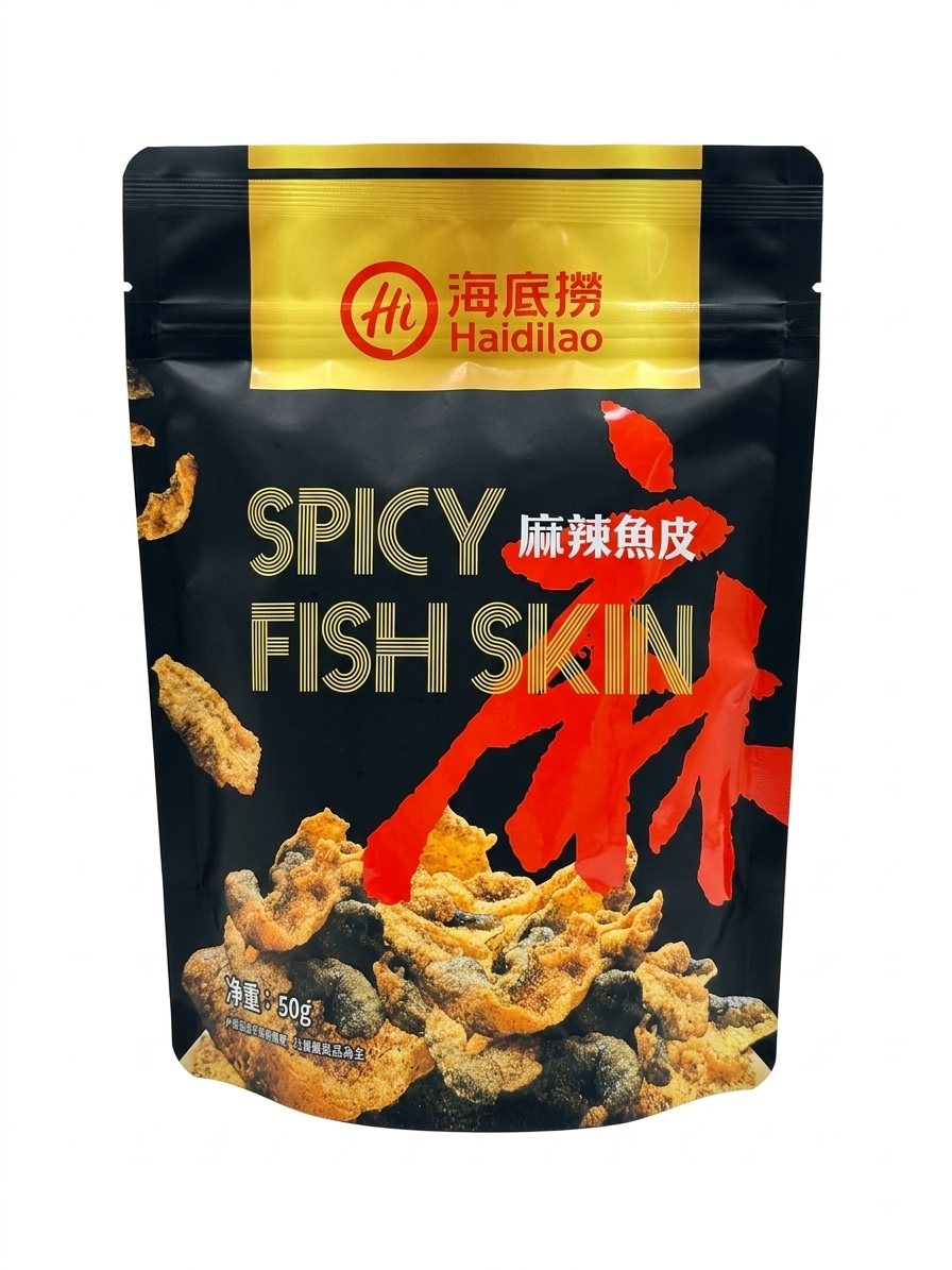 海底捕 麻辣鱼皮 50g｜酥脆过瘾