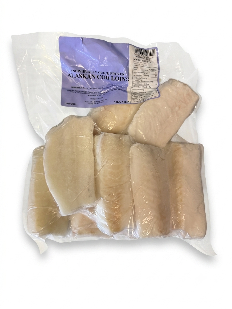 阿拉斯加 鳕鱼块 3LB｜冷冻新鲜