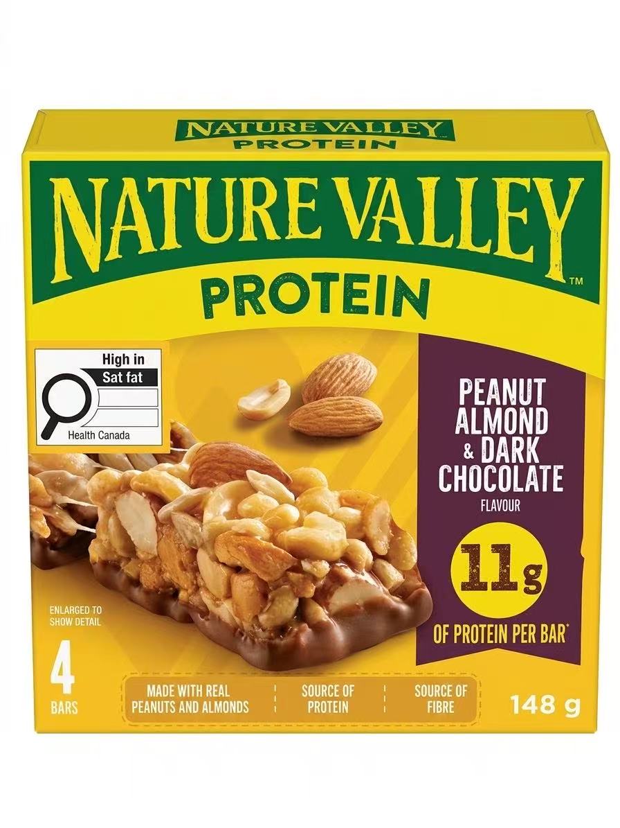 Nature Valley 花生杏仁黑巧蛋白棒 148g