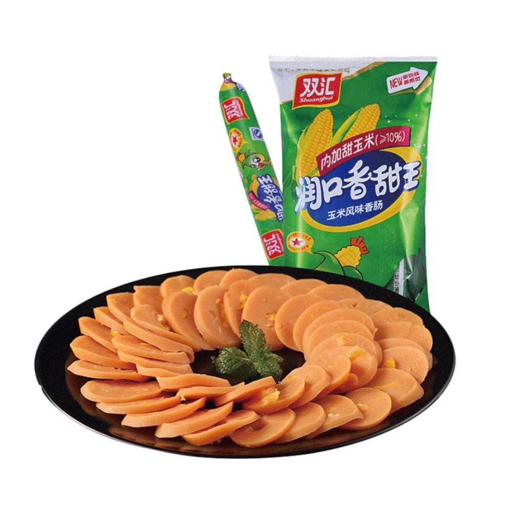 品牌：双汇
系列：润口
品类：玉米风味肠
规格：65g/根
风味：香甜、咸甜口味