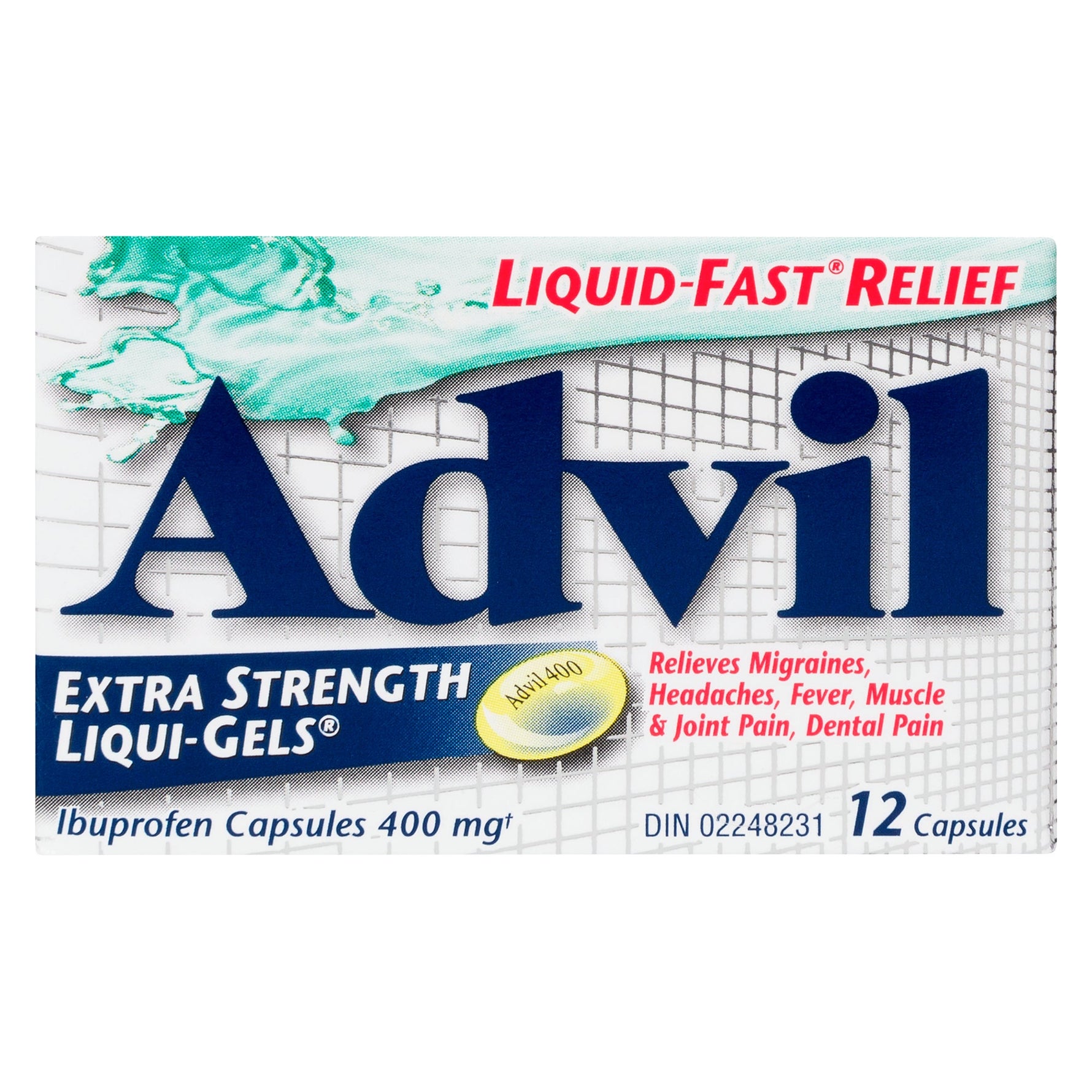 Advil Extra Strength Liquid-Gels感冒药 400mg 12粒