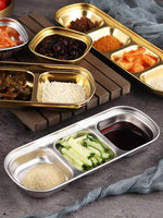 304不锈钢方形火锅蘸料碟