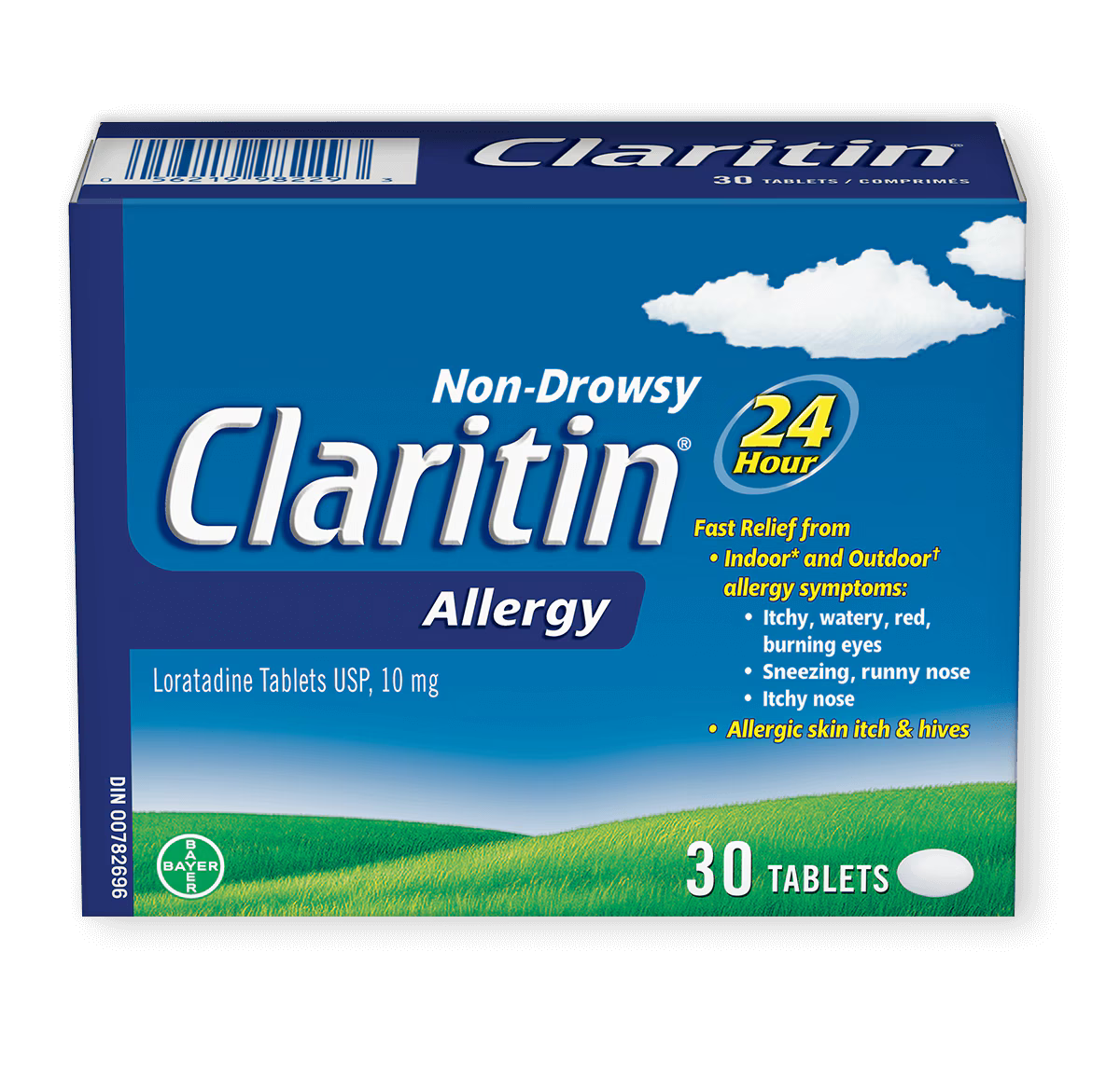 Claritin allergies过敏药10片/盒