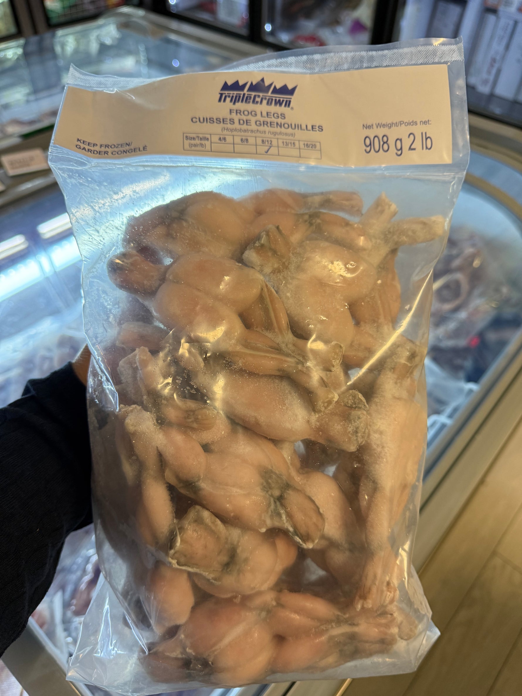 TRIPPLECROWN [Large Size Fresh Frozen Frog Legs] 8/12 count 2lb