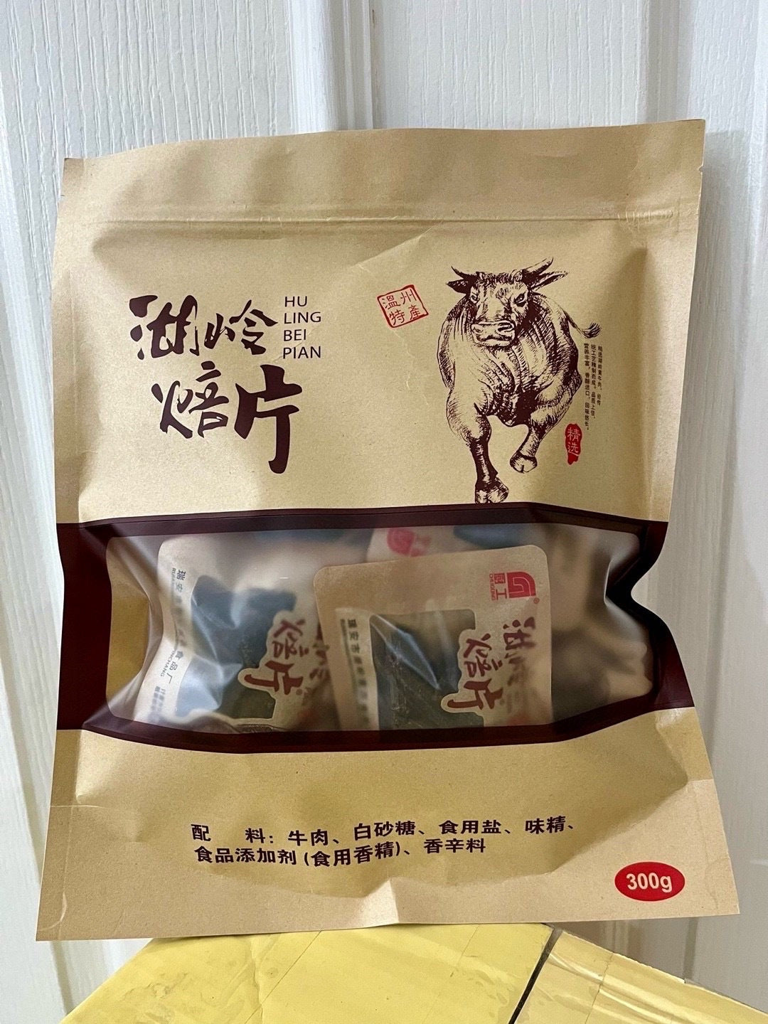 温州湖岭牛肉干 300g｜五香味