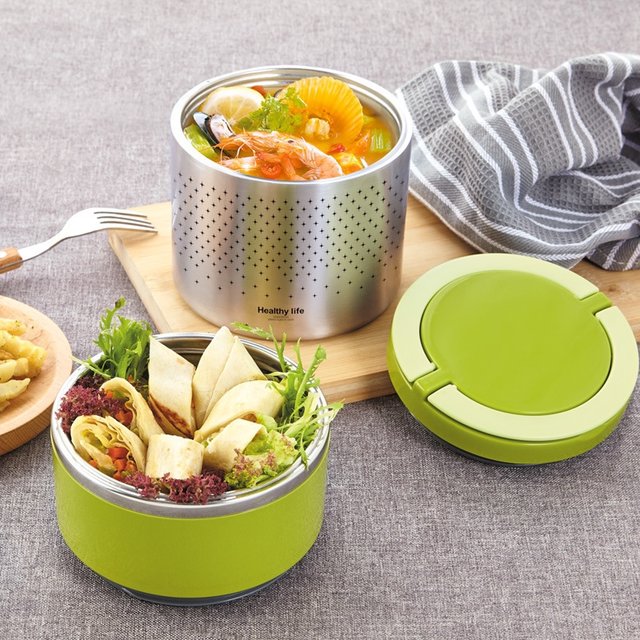 Termite Double-Layer Insulated Lunch Box (304 Stainless Steel for Excellent Insulation)