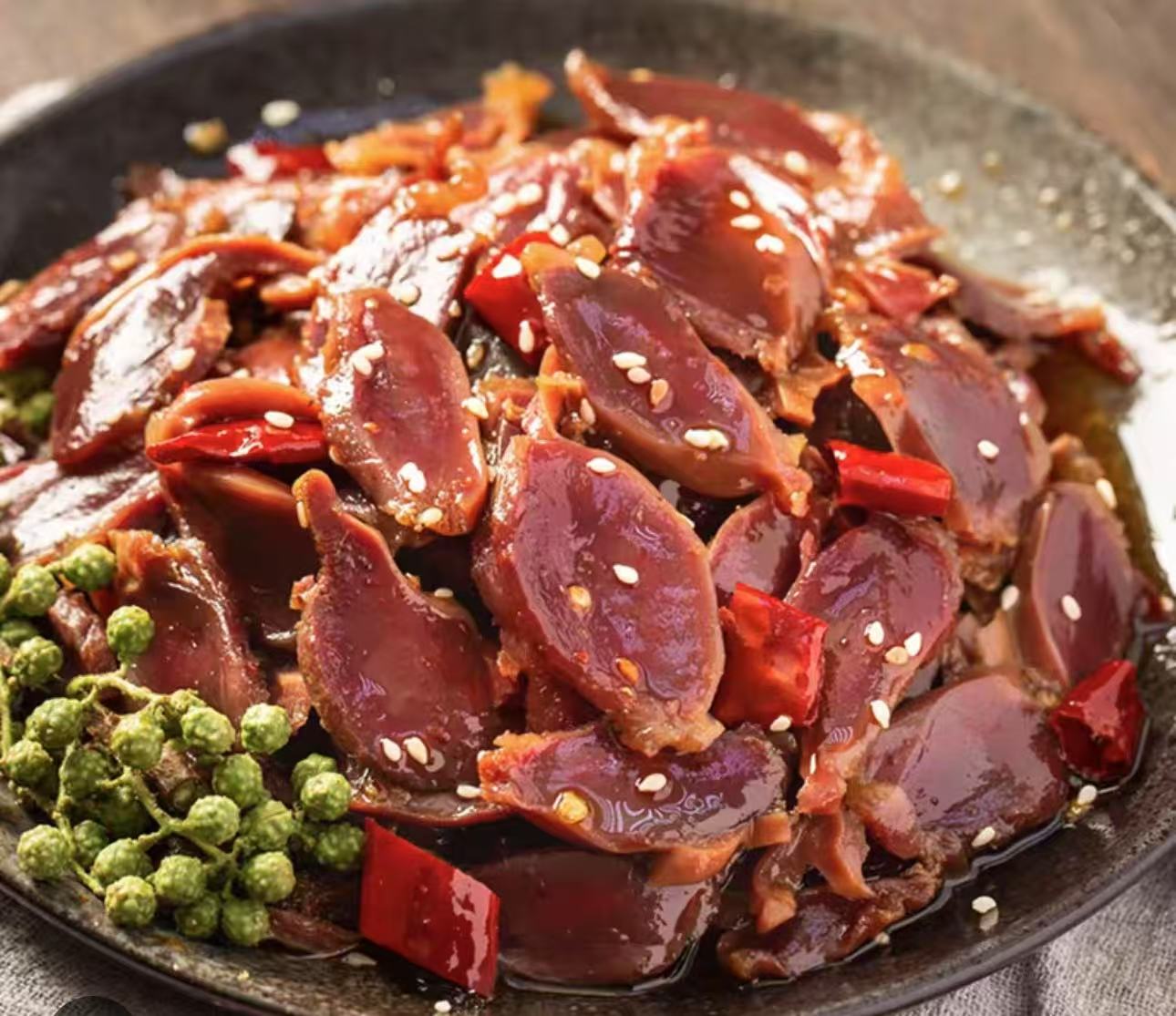 Vacuum-packed chilled duck gizzards 500g x 2 packs