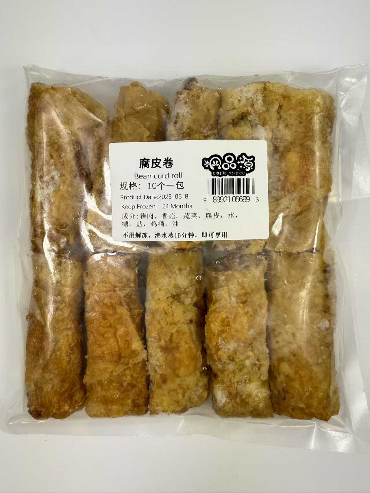 Bean curd rolls, 10 per bag