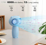 Rechargeable Portable Fan with Dual Air Outlets