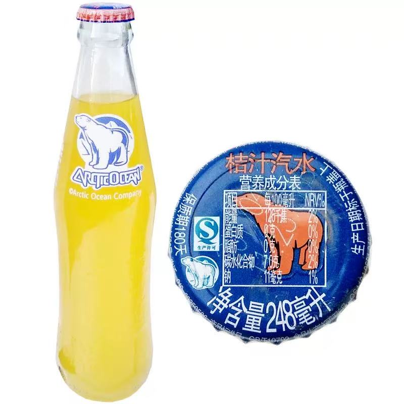 Arctic Ocean Orange Soda 248ml*12 bottles (pickup only)