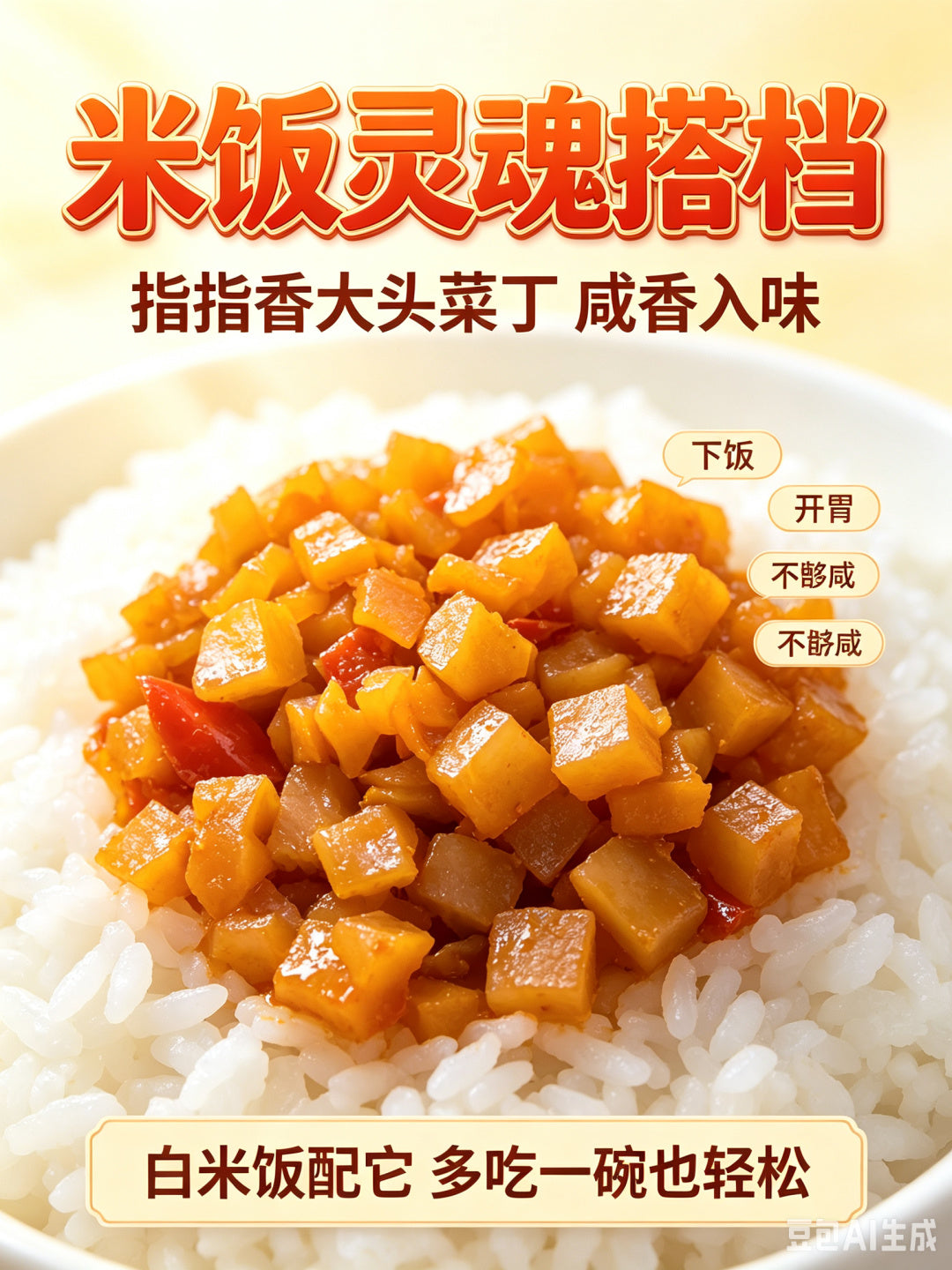 指指香 香脆大头菜 45g/盒｜下饭伴侣