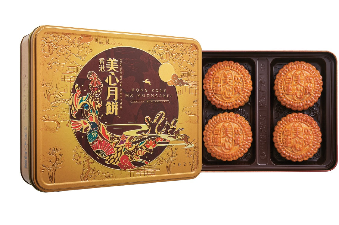 美心双黄白莲蓉月饼 740g(4粒)