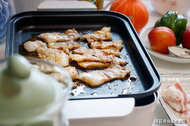 Delicious Light Grill Plate (suitable for Bruno, Morphy Richards, Joyoung, and Teco multi-function electric skillets)