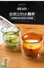 Inverted bear cup: double-layered, not hot to the touch