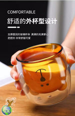 Inverted bear cup: double-layered, not hot to the touch