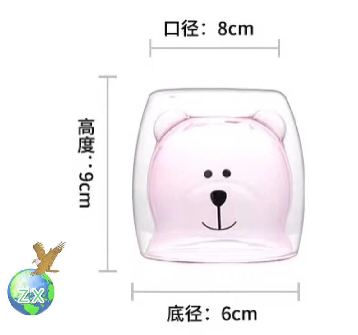 Inverted bear cup: double-layered, not hot to the touch