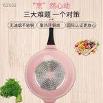 ECO Vapour 新款粉色钻石炒锅32cm