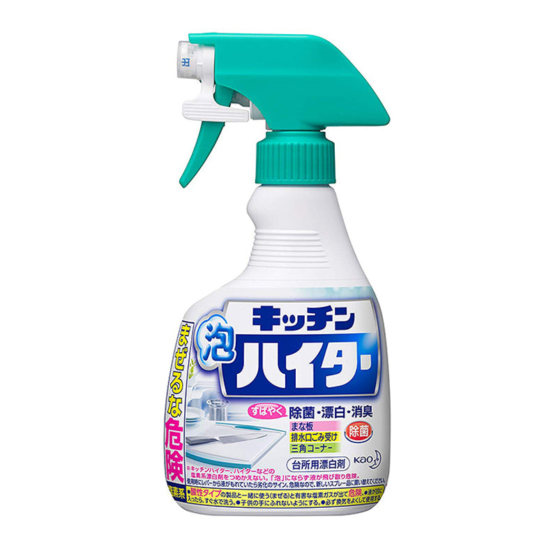 Kao Kitchen 3-in-1 Disinfectant, Bleach, and Deodorizing Foam Cleaner 400ml