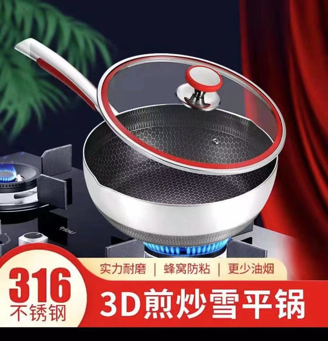 Teco316 Stainless Steel Honeycomb 3D Yukihira Pot