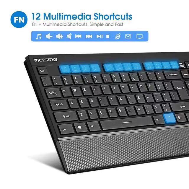 🦅In stock️Vicsting Wireless Bluetooth Keyboard and Mouse 🖱️ Set