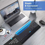 🦅In stock️Vicsting Wireless Bluetooth Keyboard and Mouse 🖱️ Set