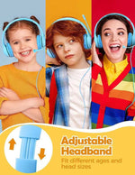 Mpow LH1 Kids Headphones with Microphone - a must-have for online classes! Blue!