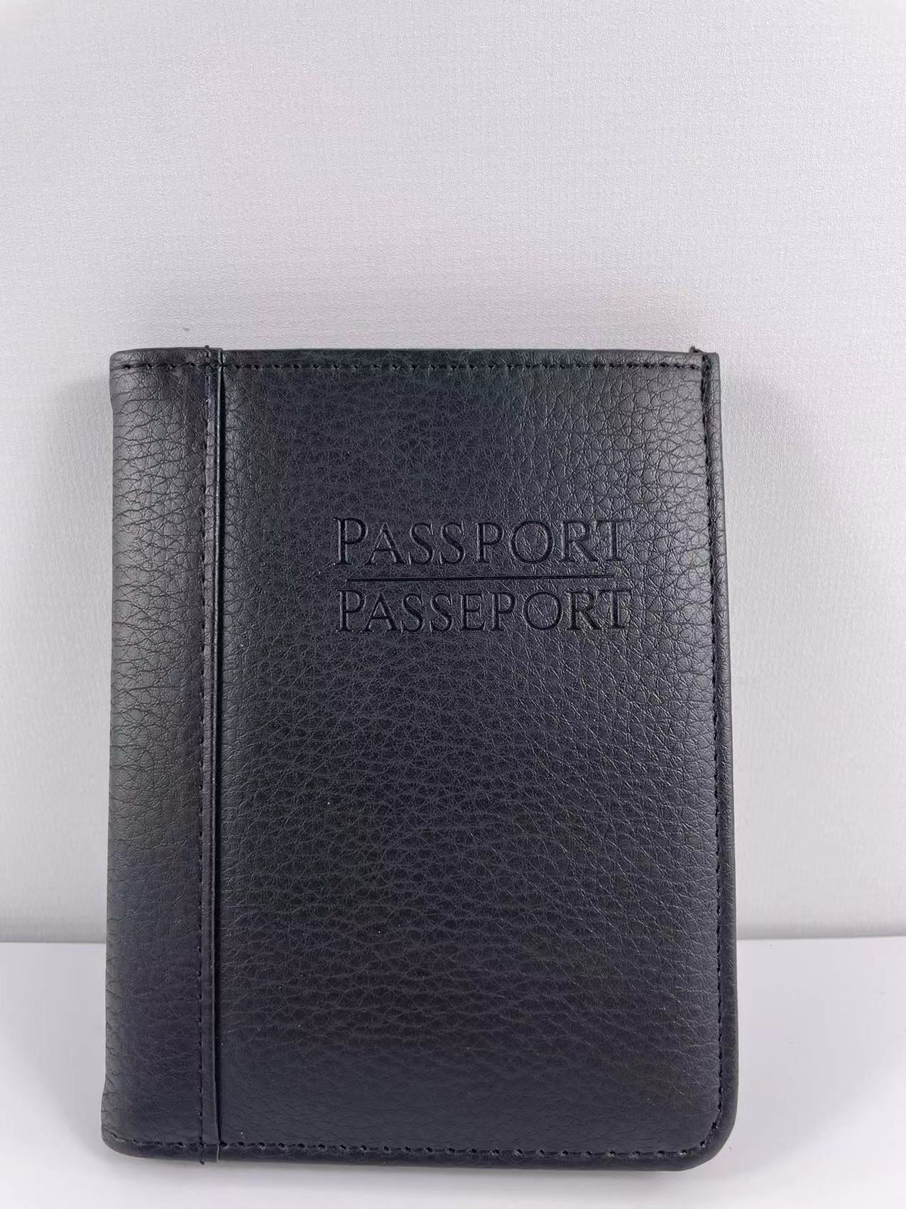 Anti-theft Leather Passport Holder