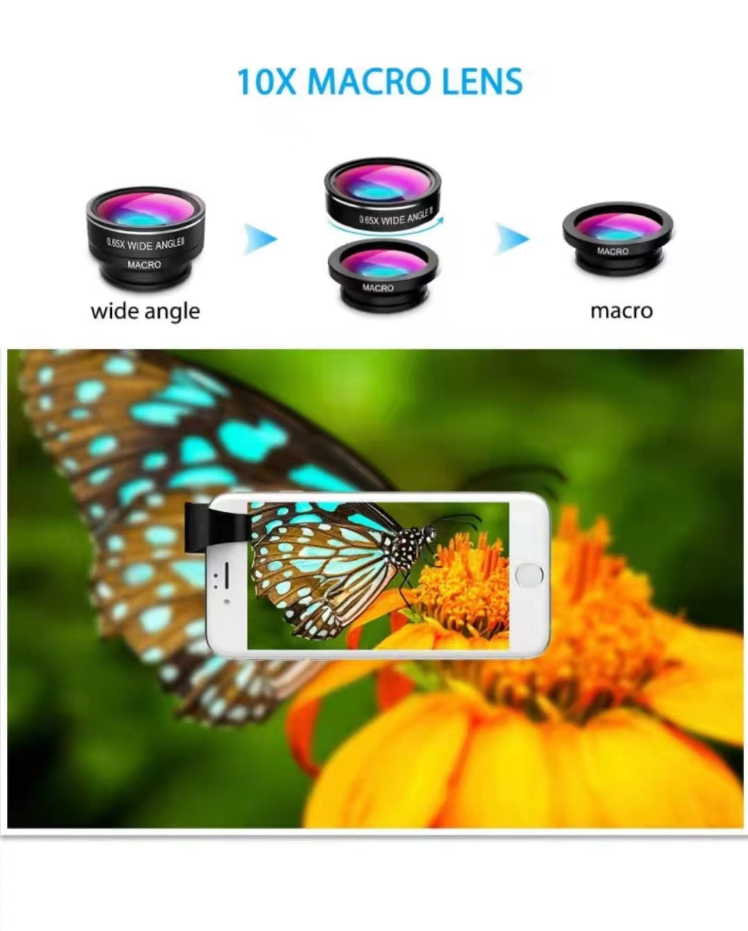 Victsing Professional Phone Lens 3-in-1 Kit
